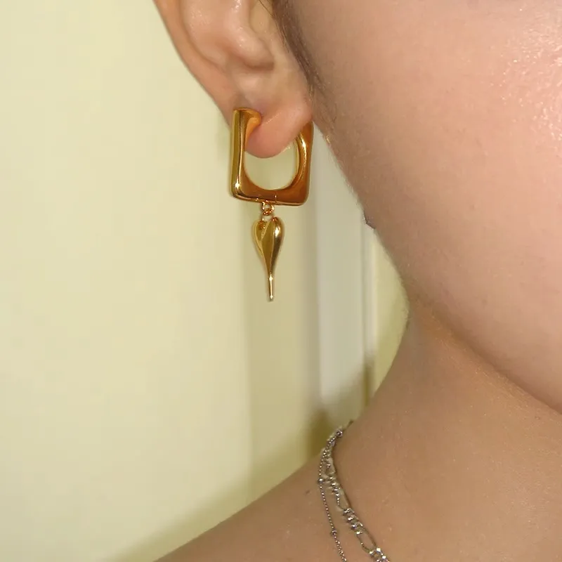 BOONEE ALUS Copper Is Karat Gold plated Earrings Women's-2