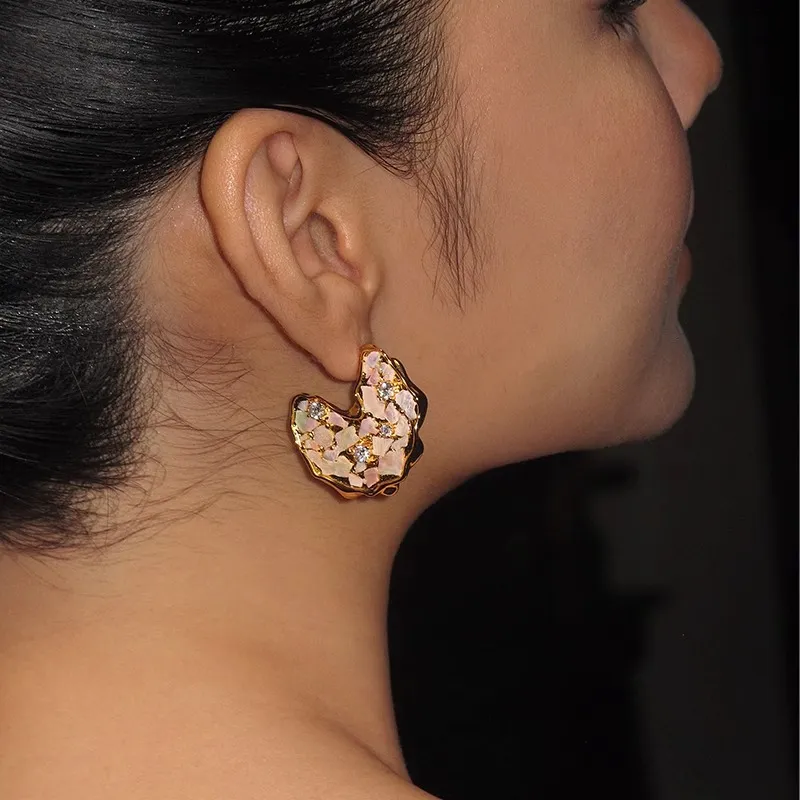 BOONEE ALUS Copper Plated With K Gold Earrings Women's-2
