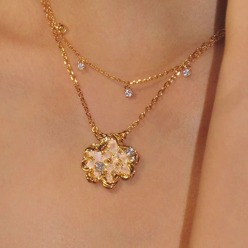BOONEE ALUS Copper Is Karat Gold plated Necklaces Women's-2