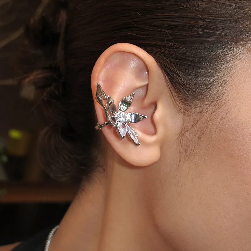 BOONEE ALUS Silver Plated Clip On Earrings Women's-2