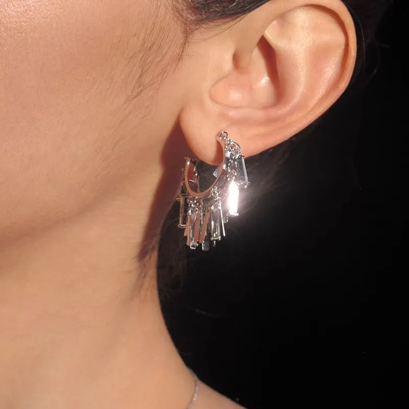 BOONEE ALUS Zircon Earrings Women's-2