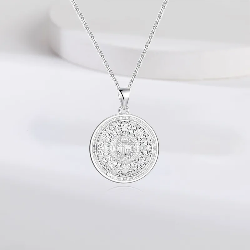 Bailijin S999 Fine Silver Sterling Silver Necklaces Unisex-2