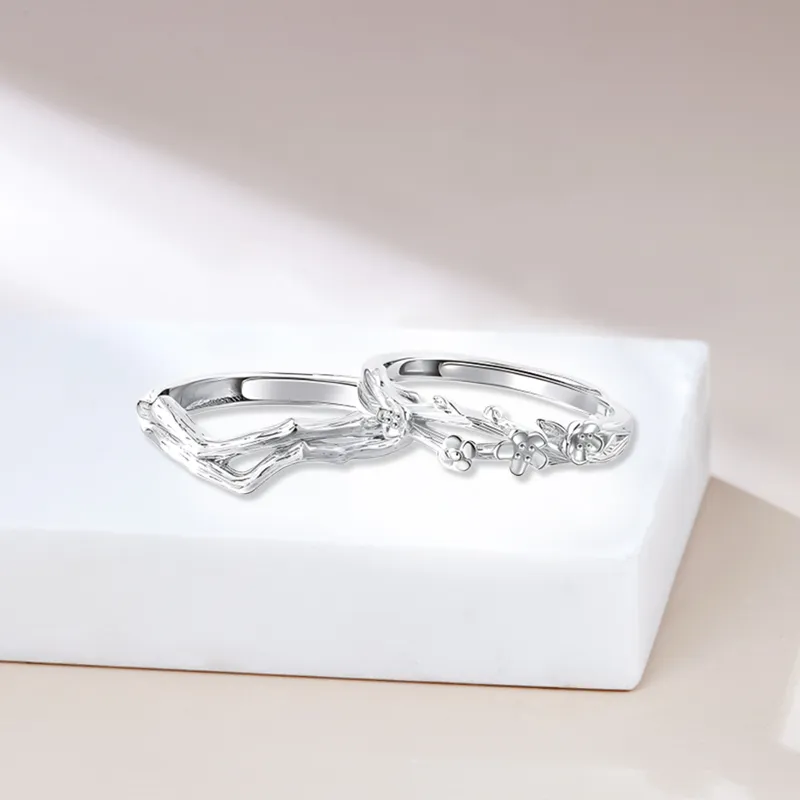 Bailijin S999 Fine Silver Rings Unisex-2