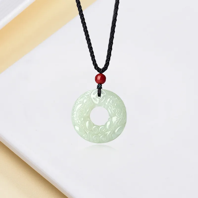 Bailijin Hetian Jade Necklaces Green Jade Unisex-1
