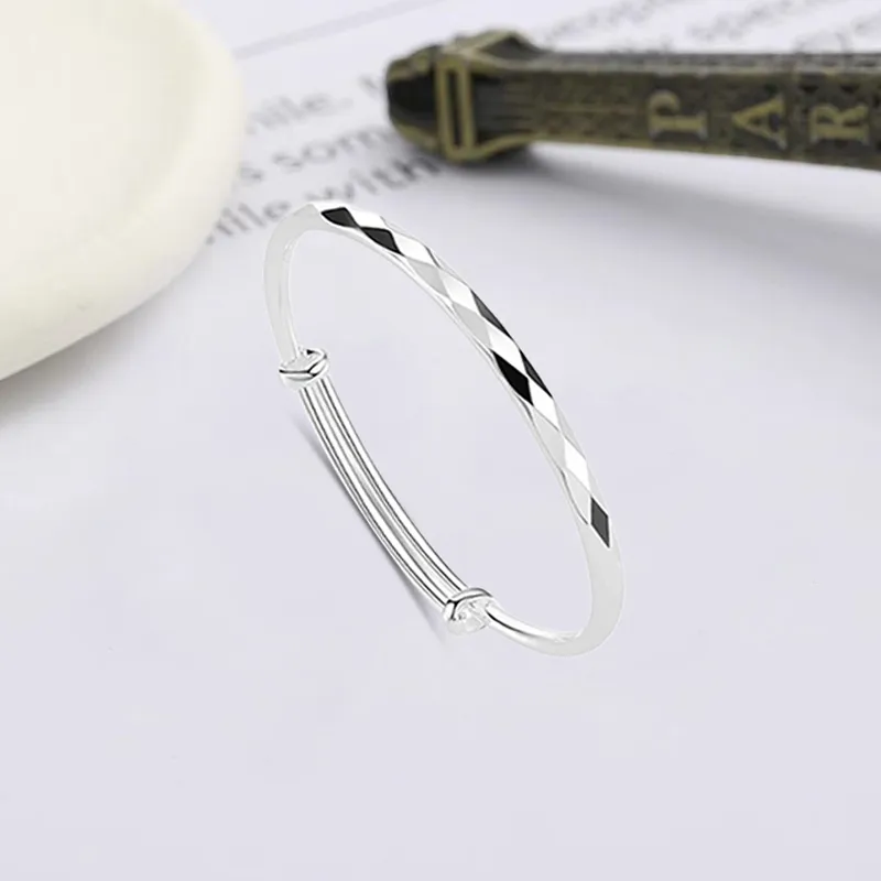 Bailijin S999 Fine Silver Sterling Silver Bracelets Unisex-3