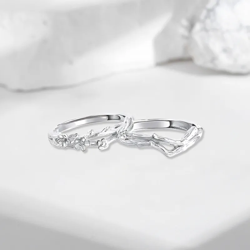 Bailijin S999 Fine Silver Rings Unisex-3