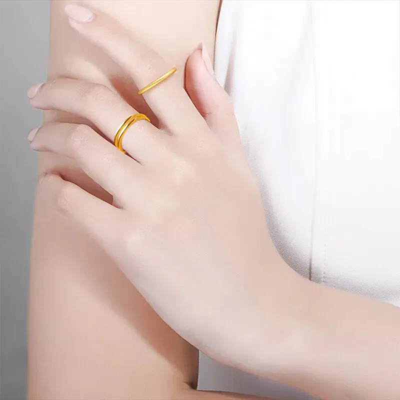 Bailijin S999 Fine Silver Rings Unisex-3