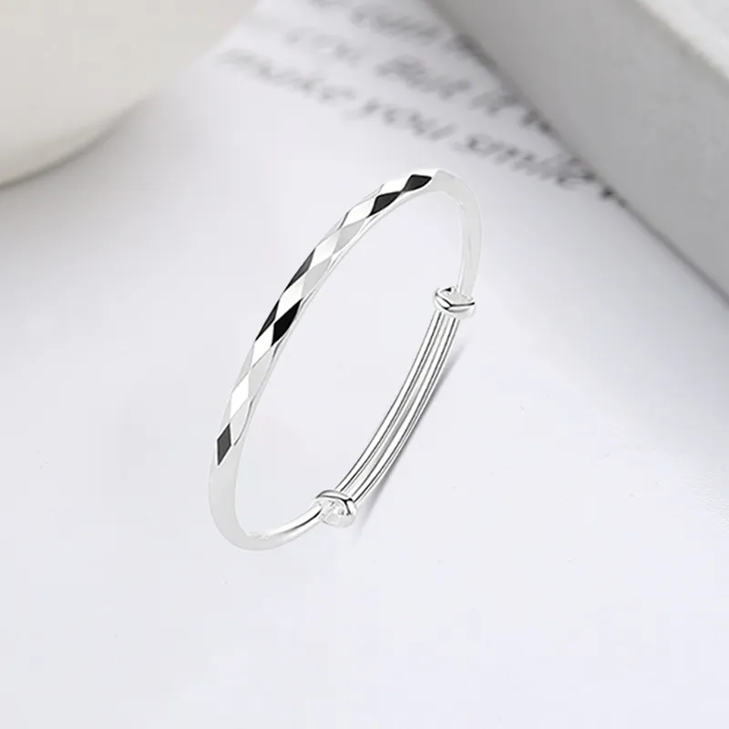 Bailijin S999 Fine Silver Sterling Silver Bracelets Unisex-1