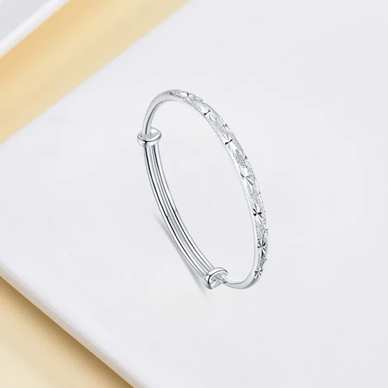Bailijin S999 Fine Silver Sterling Silver Bracelets Unisex-3