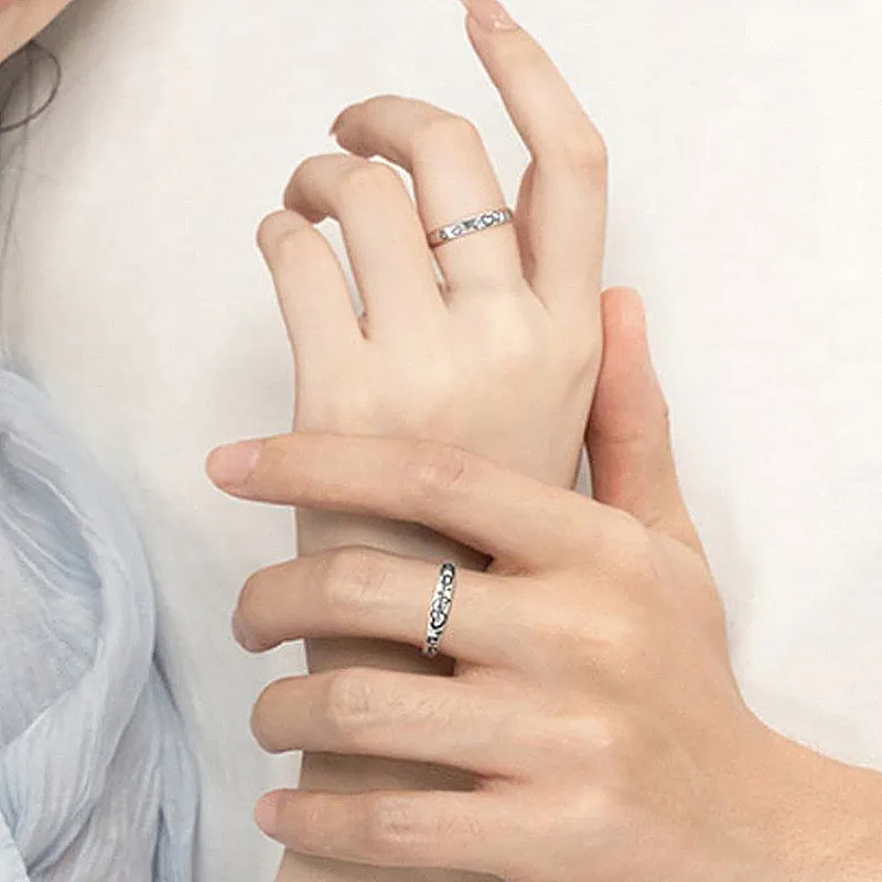 Bailijin S999 Fine Silver Rings Unisex-4