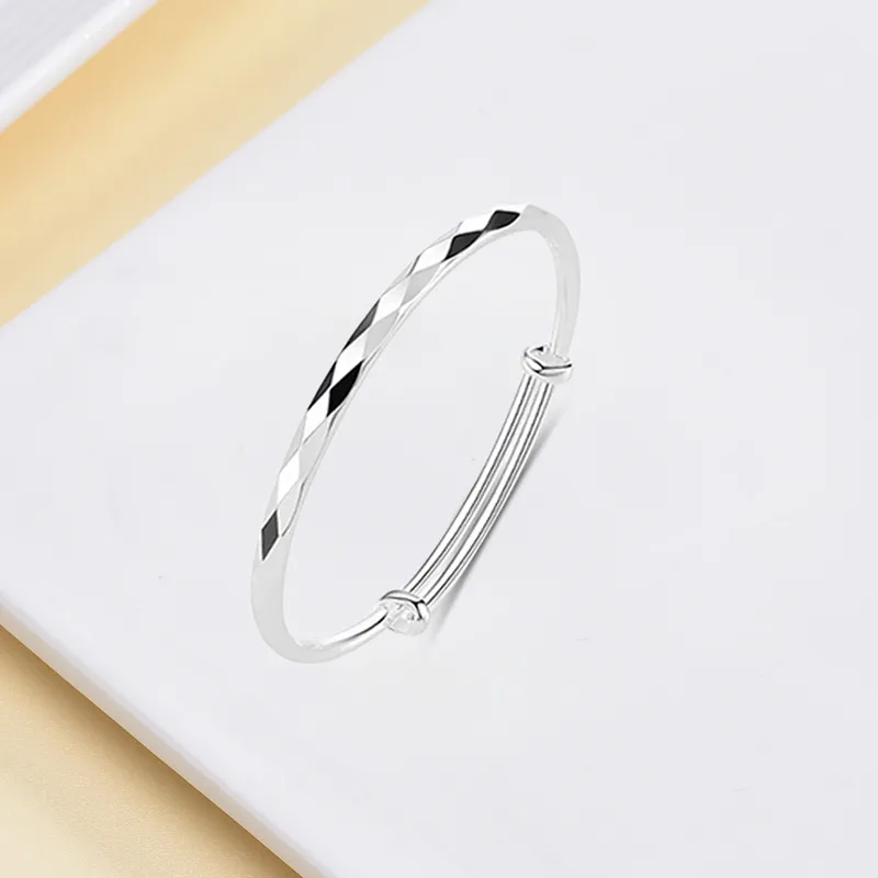 Bailijin S999 Fine Silver Sterling Silver Bracelets Unisex-2