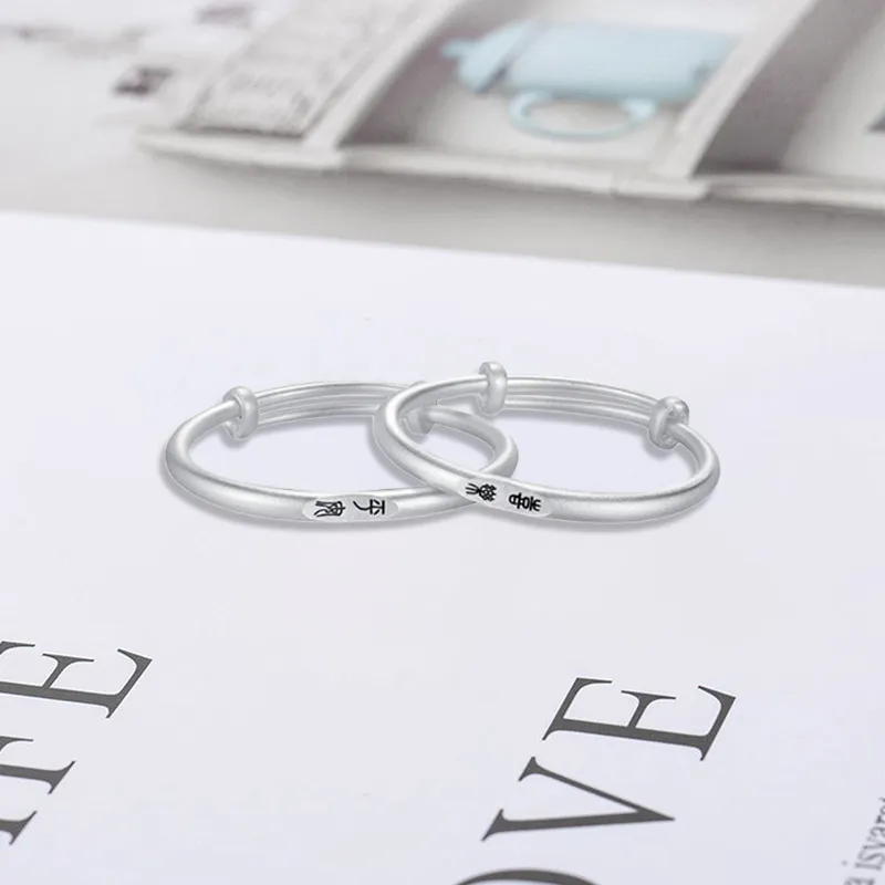 Bailijin S999 Fine Silver Sterling Silver Bracelets Unisex-1
