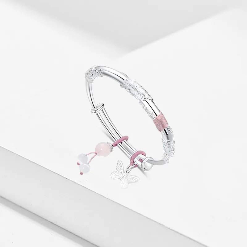 Bailijin S999 Fine Silver Sterling Silver Bracelets Unisex-4