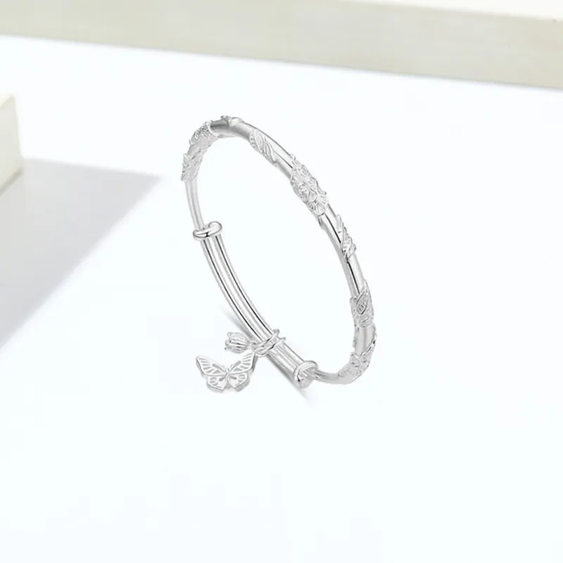 Bailijin S999 Fine Silver Sterling Silver Bracelets Unisex-3