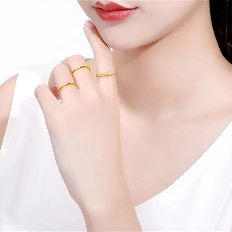 Bailijin S999 Fine Silver Rings Unisex-4