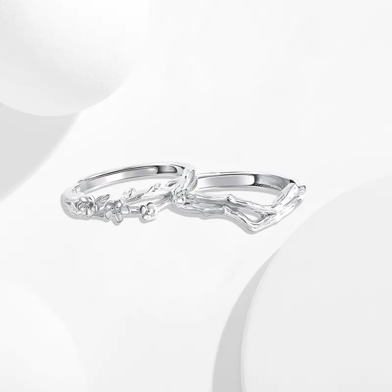 Bailijin S999 Fine Silver Rings Unisex-4