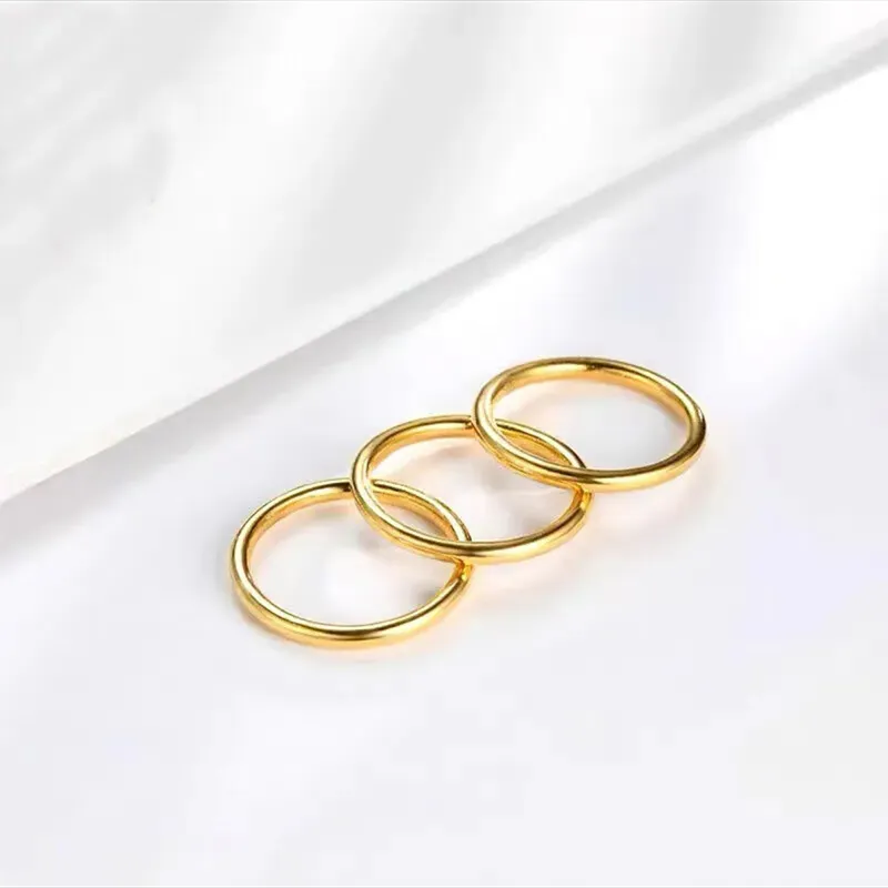 Bailijin S999 Fine Silver Rings Unisex-1