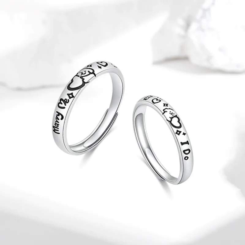 Bailijin S999 Fine Silver Rings Unisex-3