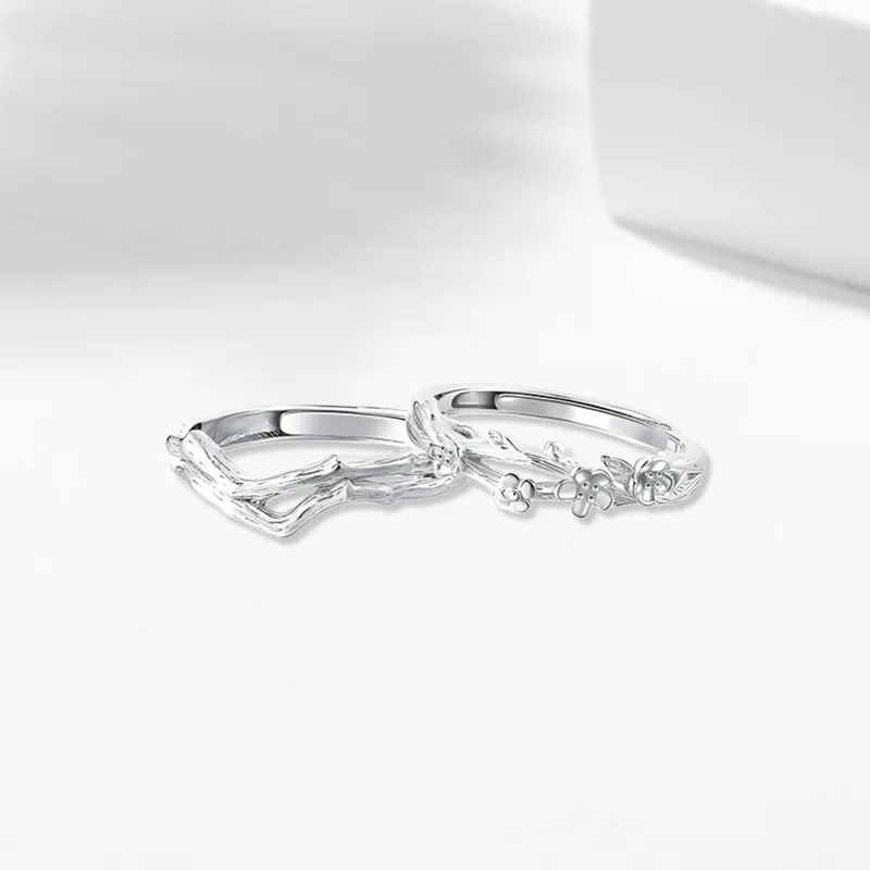 Bailijin S999 Fine Silver Rings Unisex-1