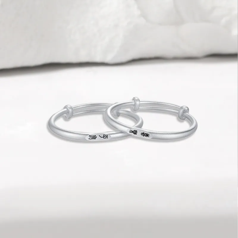 Bailijin S999 Fine Silver Sterling Silver Bracelets Unisex-2