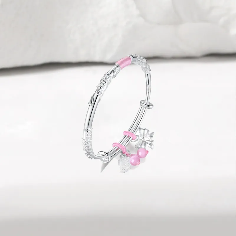 Bailijin S999 Fine Silver Sterling Silver Bracelets Unisex-1