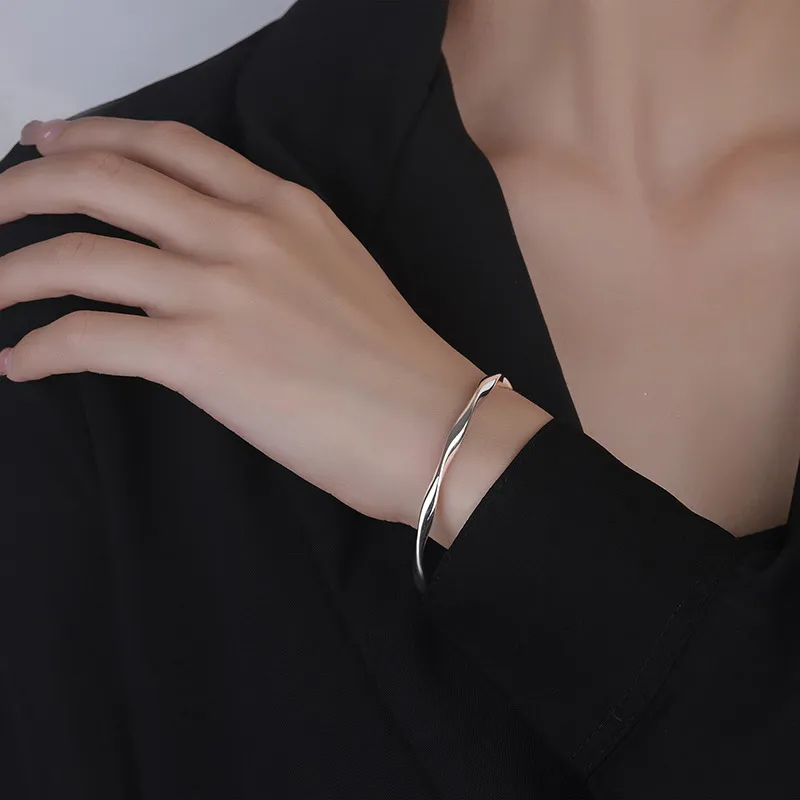 Bailijin S999 Fine Silver Sterling Silver Bracelets Unisex-3