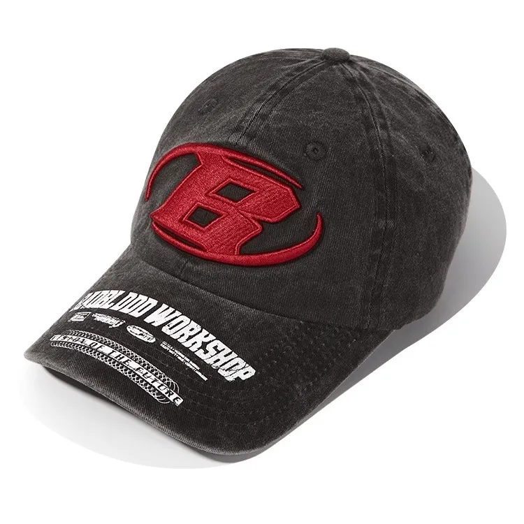 Yi Fan Washable Distressed Baseball Caps Unisex-2