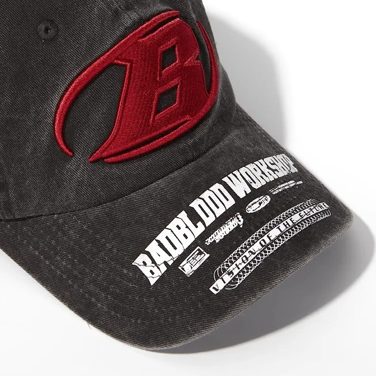 Yi Fan Washable Distressed Baseball Caps Unisex-4