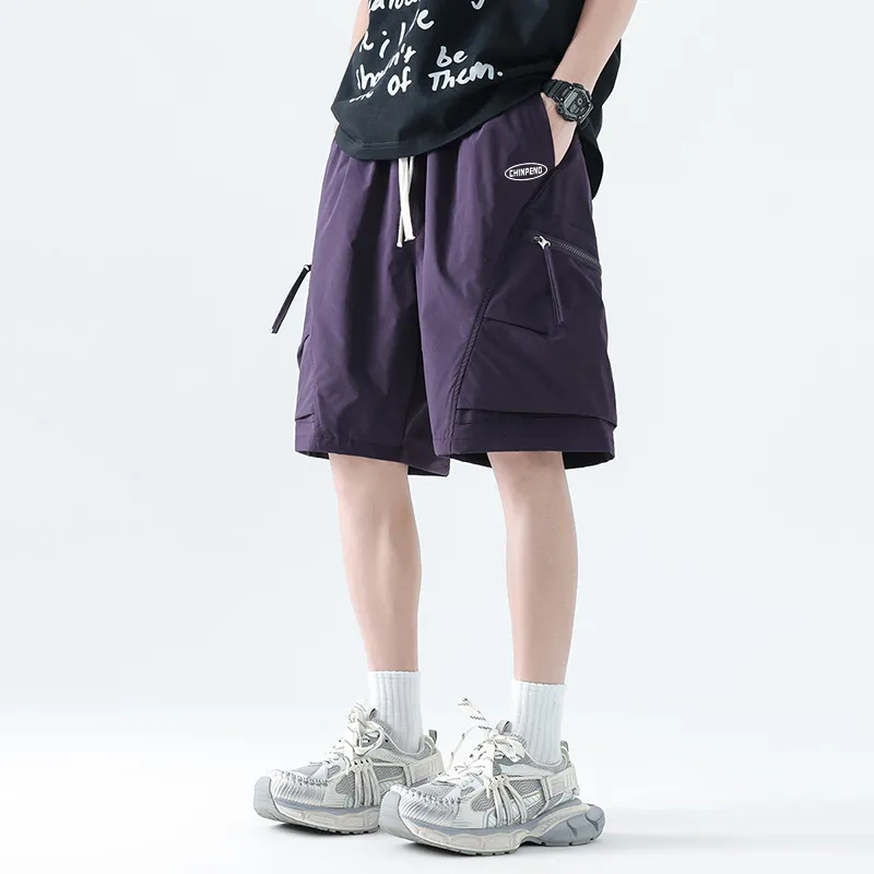 Chinpeno Cargo Shorts Unisex-11