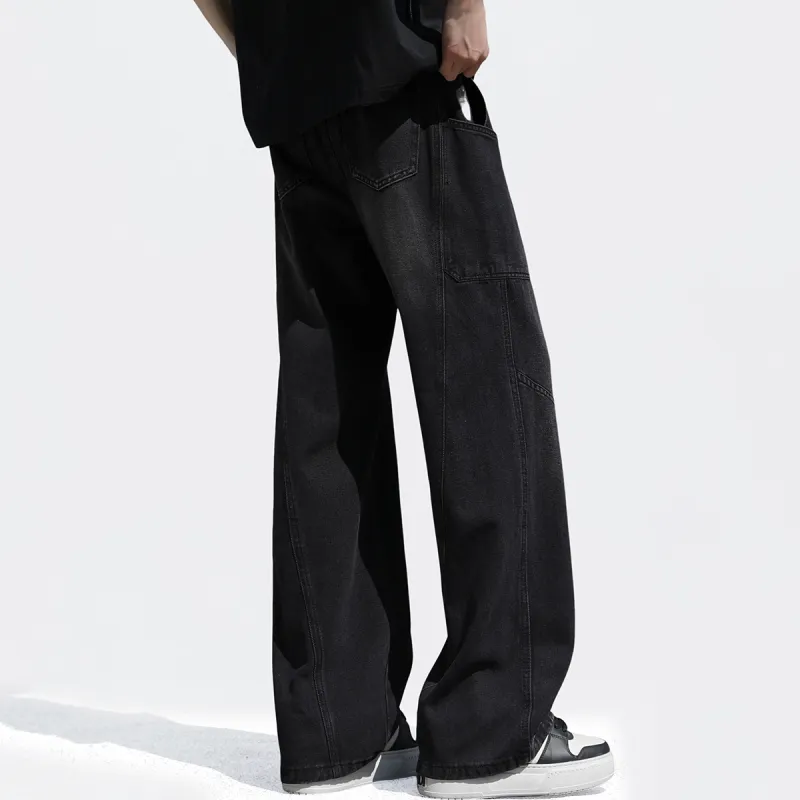 Chinpeno Jeans Unisex Black Gray Color-2