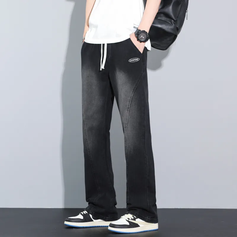 Chinpeno Jeans Unisex Stone Washed Black-2