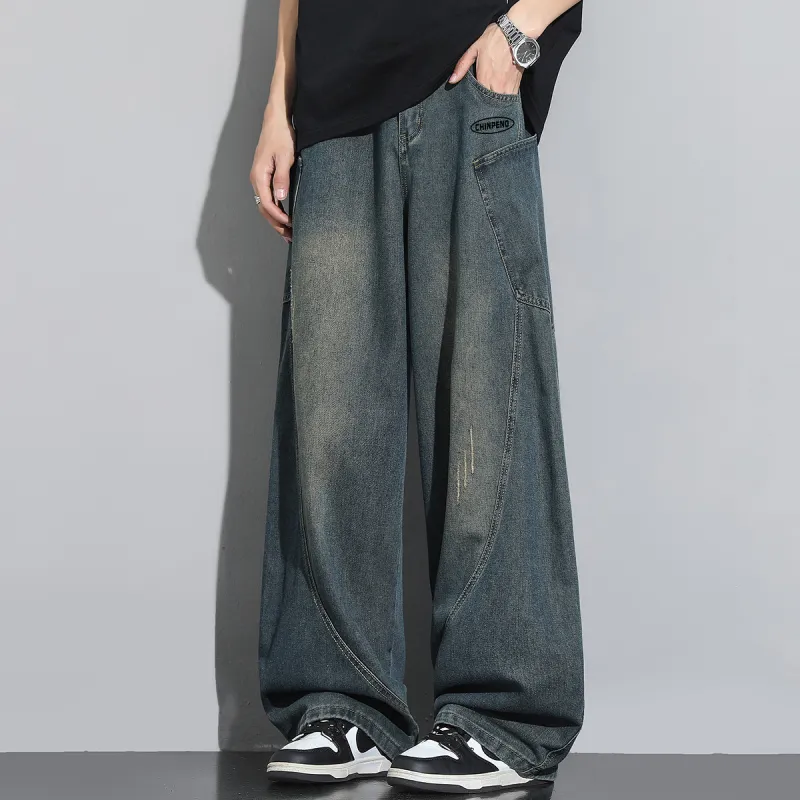 Chinpeno Jeans Unisex Vintage Blue-2