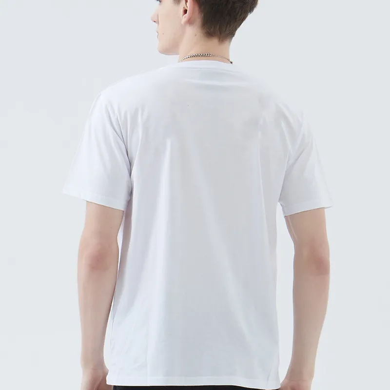 Chinpeno American Casual Letter Print Crew Neck Pullover Breathable Short Sleeved T Shirt Unisex-3