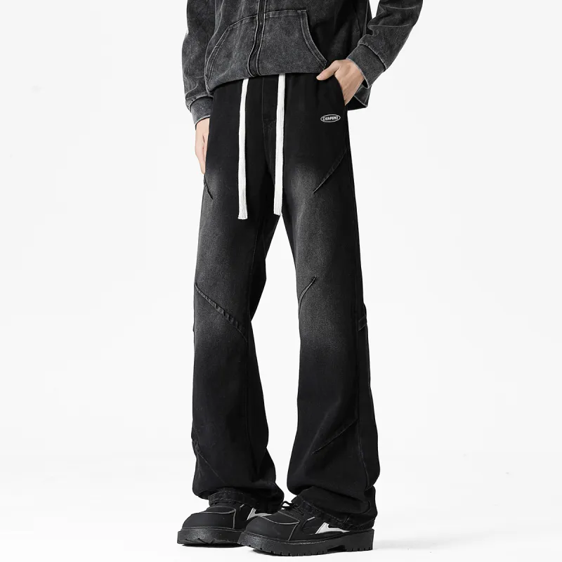Chinpeno Jeans Unisex Stone Washed Black-2