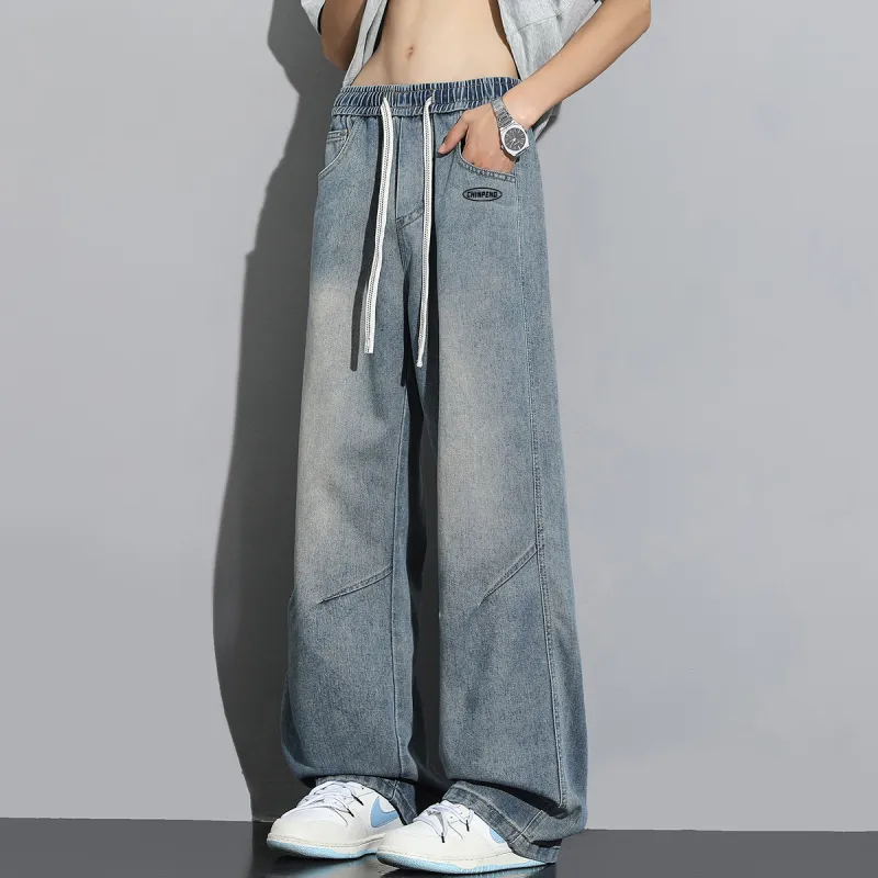 Chinpeno Jeans Unisex Stone Washed Blue-1