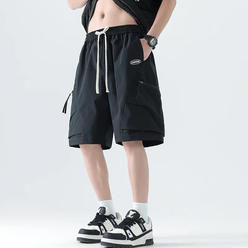 Chinpeno Cargo Shorts Unisex-14