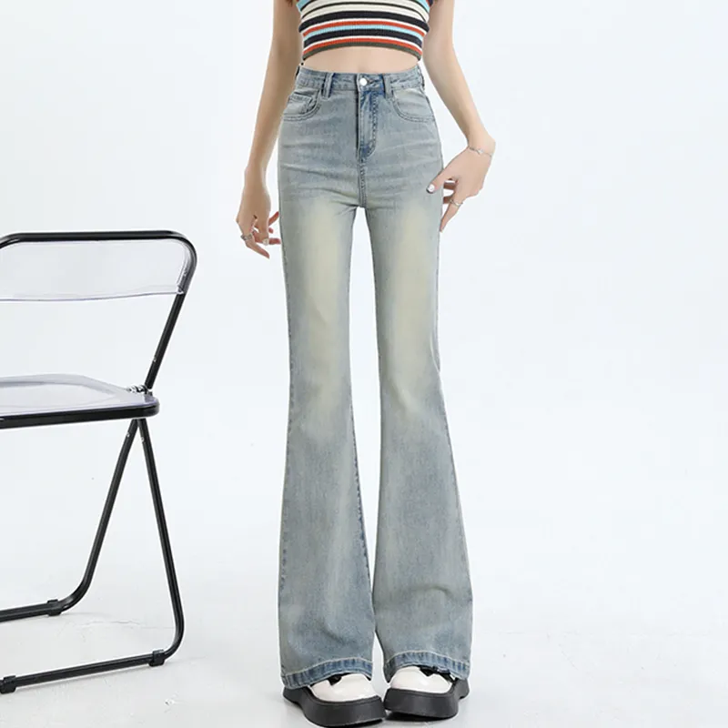 UTHA Jeans Women's Vintage Dusty Blue-2
