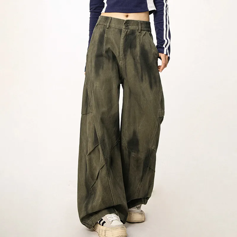 UTHA Jeans Unisex Army Green Pants-3