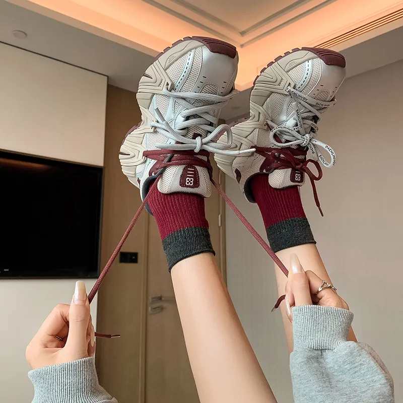 Gredio Slip Resistant, Breathable, Height Increasing Low Top Chunky Sneakers Women's-9