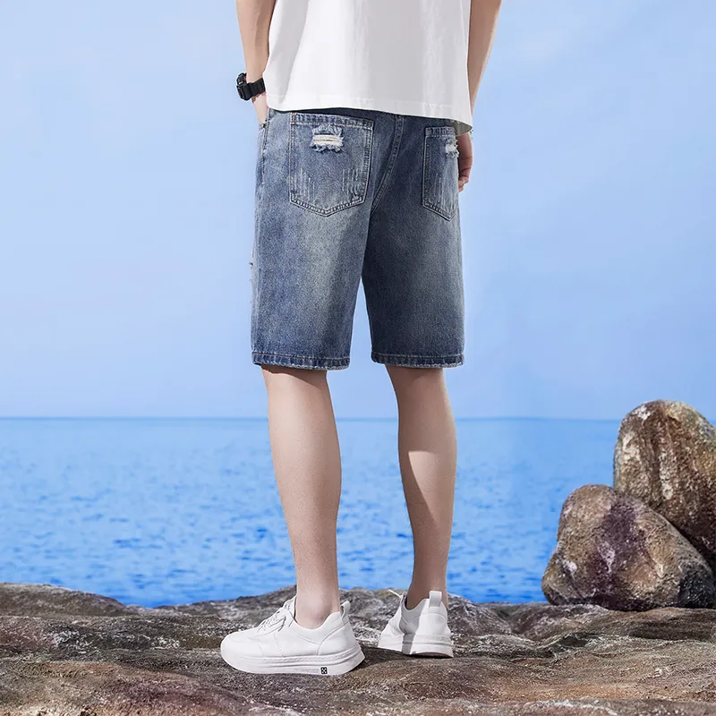 Jeep Denim Shorts Unisex Vintage Blue-7