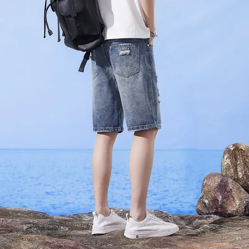 Jeep Denim Shorts Unisex Vintage Blue-6