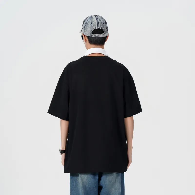 UNIWOLF Drop Shoulder Sleeve T Shirt Unisex-7