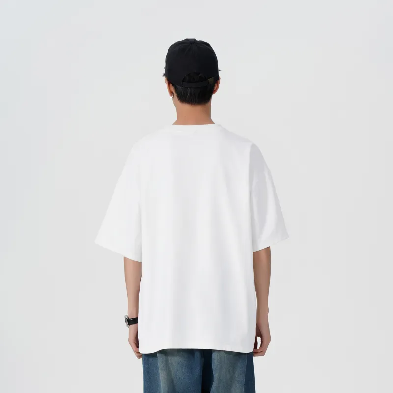 UNIWOLF Drop Shoulder Sleeve T Shirt Unisex-2
