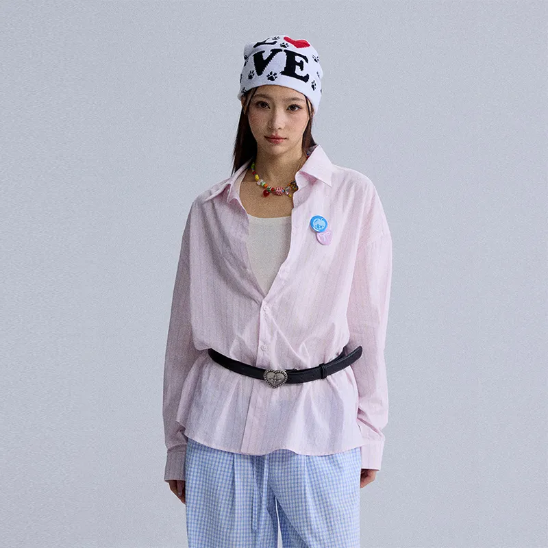 HEYABC Shirts Women's Pink-2