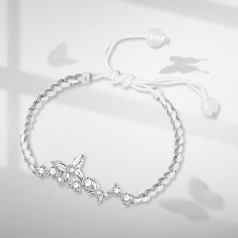 Tanizuku Zircon Bracelets Women's Silver-2