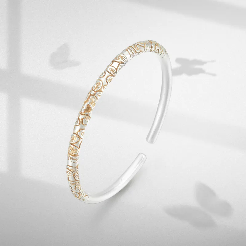 Tanizuku S999 Fine Silver Sterling Silver Bracelets Unisex-2