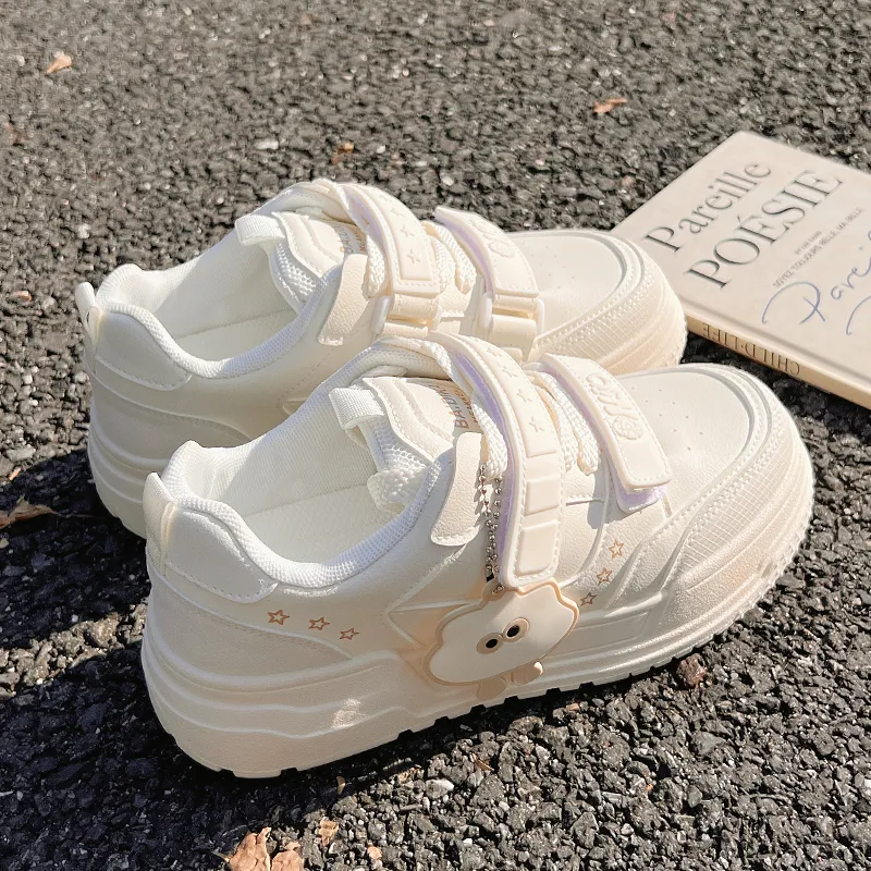 Miss Zhang Skateboard Shoes Women's White Khaki-2