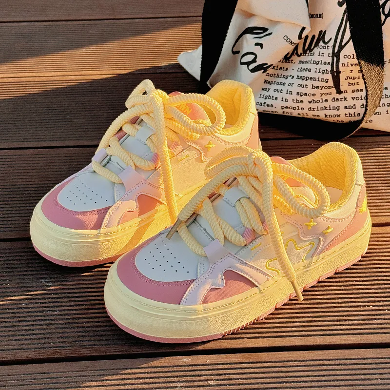 Miss Zhang Low-Top Skateboard Shoes Women's Cherry Blossom Pink-7