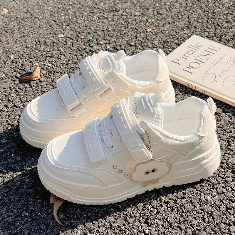 Miss Zhang Skateboard Shoes Women's White Khaki-1