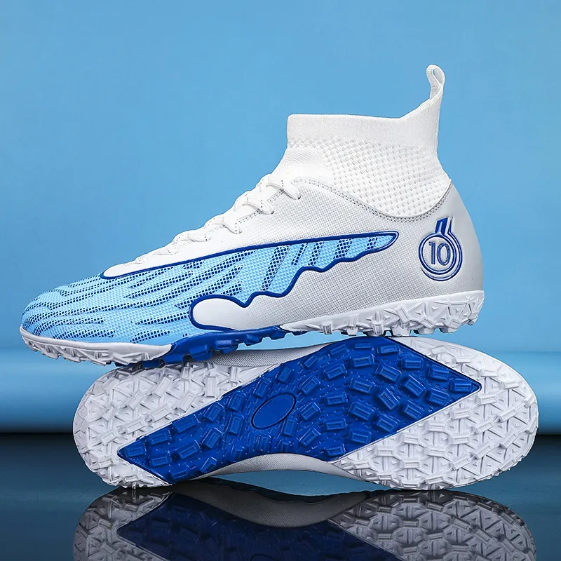 CAMKIDS Slip Resistant, Anti Kick, Waterproof, And Breathable High Top Kids' Soccer Shoes Teenagers-18